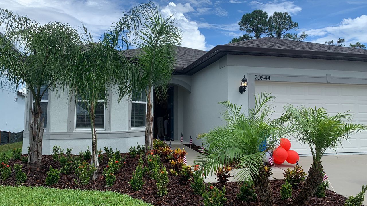 The Torres family's new no-leverage home in Land O'Lakes. (Spectrum News / Tim Wronka)